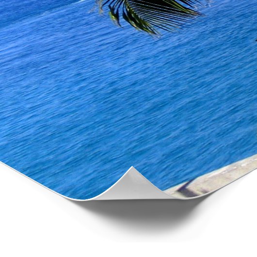 Palm Tree & Lighthouse Poster (Ecke)