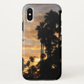 Palm Tree Los Angeles Sunset iPhone Case (Rückseite)