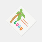 Palm Tree Luau Cocktail Napkin Serviette (Ecke)