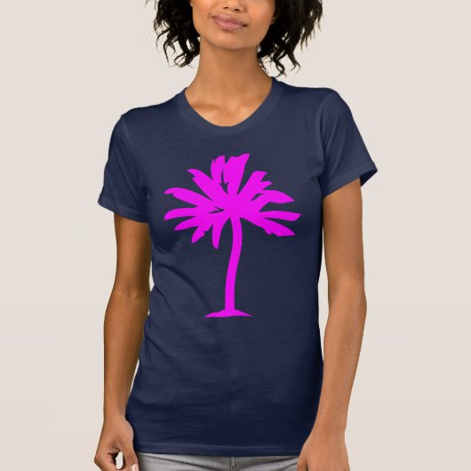 Palm Tree - magenta T-Shirt (Vorderseite)