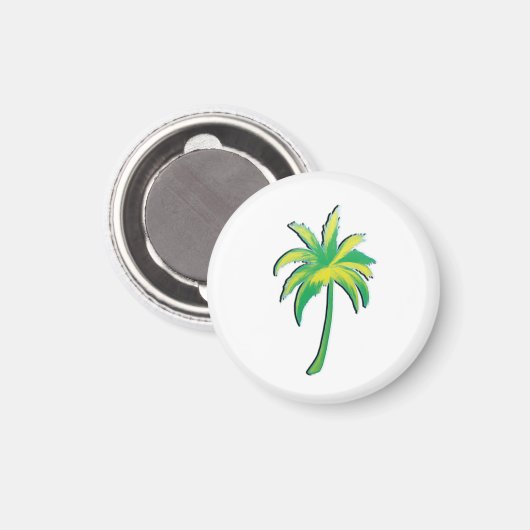 Palm Tree  Magnet (Vorderseite/Rückseite)