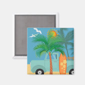 Palm Tree Magnet (Vorderseite/Rückseite)