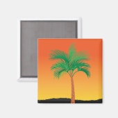 Palm Tree Magnet (Vorderseite/Rückseite)