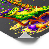 Palm Tree Mardi Gras Hawaiian Trocal Louisiana All Poster (Ecke)