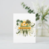 Palm Tree Mexico Postkarte (Stehend Vorderseite)