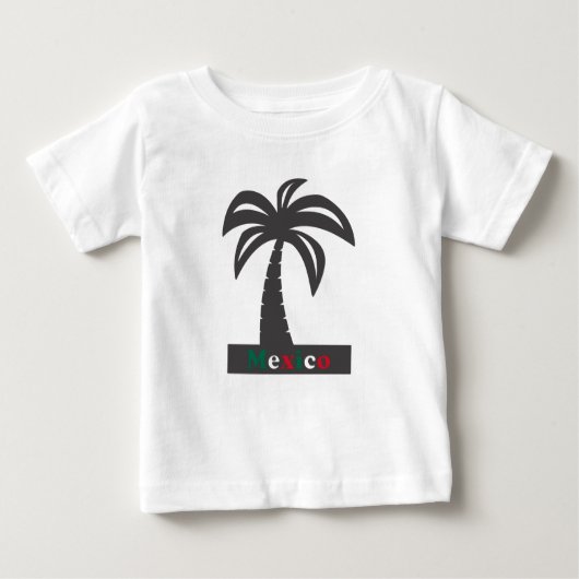Palm Tree (Mexico Vacation) - Baby Fine Jersey T-S Baby T-shirt (Vorderseite)