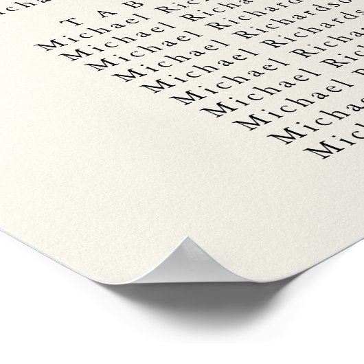 Palm Tree Minimalistisch Wedding 6 Table Seating Poster (Ecke)