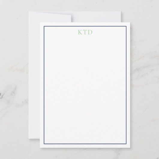 Palm Tree Mit Monogramm Stationary Einladung (Vorderseite)