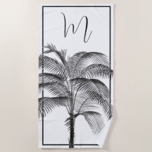 Palm Tree Modern Black Frame Personal