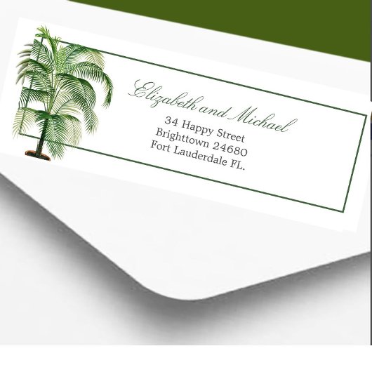 Palm Tree Modern Elegante Grün