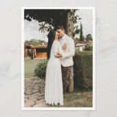 Palm Tree Monogram Photo Beach Engagement Party Einladung (Rückseite)