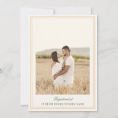 Palm Tree Monogram Tropical Beach Brautparty Einladung (Rückseite)