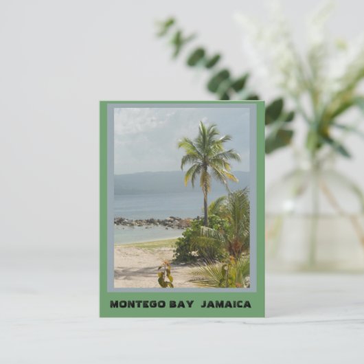 Palm Tree, Montego Bay Jamaica Postkarte (Stehend Vorderseite)