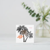 Palm Tree Motivation Art – Fully Customizable Begleitkarte (Stehend Vorderseite)