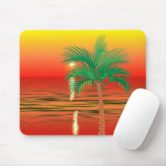 Palm Tree Mouse Pad Mousepad (Mit Mouse)