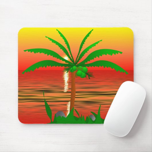 Palm Tree Mousepad (Mit Mouse)