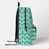 Palm Tree Muster auf blau Bedruckter Rucksack (Links)