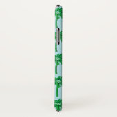 Palm Tree Muster auf blau Case-Mate iPhone Hülle (Hinten/Rechts)