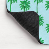 Palm Tree Muster auf blau Mousepad (Ecke)
