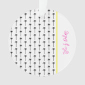 Palm Tree Muster Lage Reisen Strand Küste Ornament (Vorderseite)