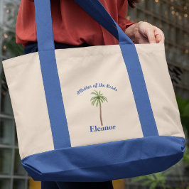Palm Tree Mutter der Bride Tote Tag Tragetasche