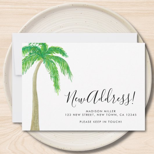 Palm Tree New Address Moving  Ankündigung