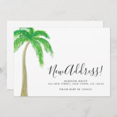 Palm Tree New Address Moving Ankündigung (Vorne/Hinten)