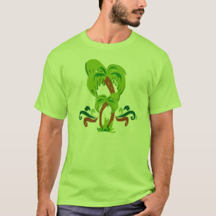 Palm Tree Niedlich Art Beach Lifestyle Spaß T-Shirt