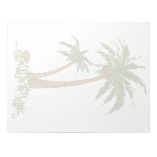Palm Tree Notepad 11X8.5" Notizblock (Vorderseite)