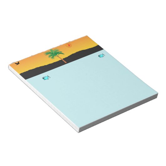 Palm Tree Notepad Notizblock (angewinkelt)