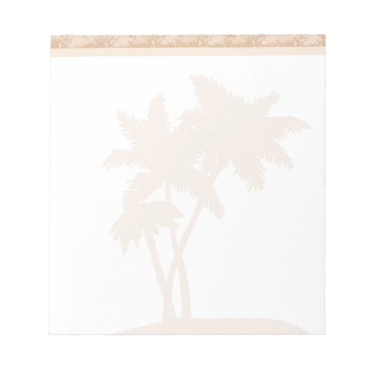 Palm Tree Notepad Notizblock (Vorderseite)