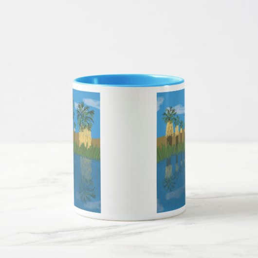 Palm Tree Oasis Tasse (Zentrum)