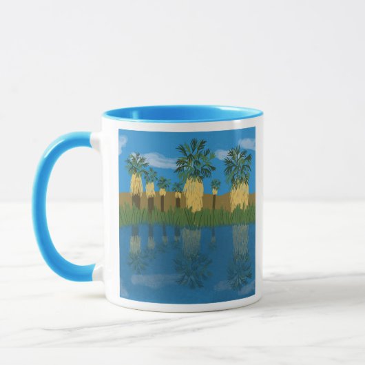 Palm Tree Oasis Tasse (Links)