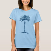 Palm Tree - Ocean Blue T-Shirt (Vorderseite)