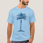 Palm Tree - Ocean Blue T-Shirt (Vorderseite)