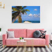 Palm Tree Ocean Tropical Beach Leinwanddruck (Insitu (Wohnzimmer))