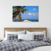 Palm Tree Ocean Tropical Beach Leinwanddruck (Insitu (Schlafzimmer))
