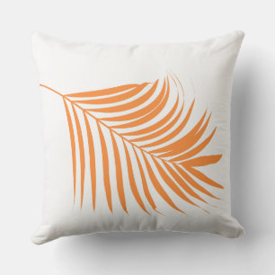 Palm Tree Orange Pink Custom Color Tropical Art Kissen