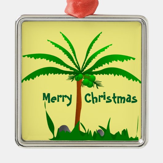 Palm Tree Ornament Aus Metall (Vorne)