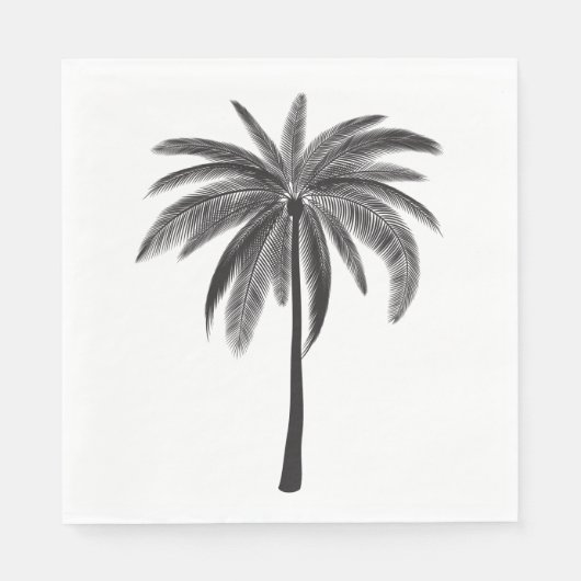 Palm Tree Paper Napkin Serviette (Vorderseite)