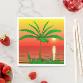 Palm Tree Paper Napkin Serviette (Beispiel)