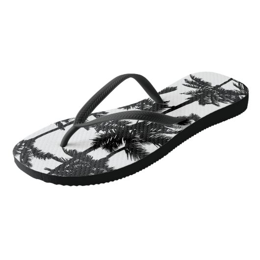 Palm Tree Pattern Badesandalen (Schrägansicht)