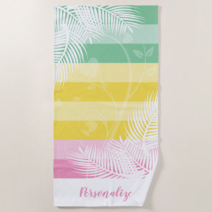 Palm Tree 🏝 Pattern Beach Handtuch