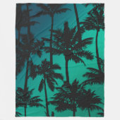 Palm Tree Pattern Fleecedecke (Vorderseite)
