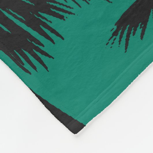 Palm Tree Pattern Fleecedecke (Ecke)