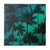 Palm Tree Pattern Fliese (Vorderseite)