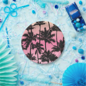 Palm Tree Pattern Pappteller (Party)