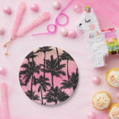 Palm Tree Pattern Pappteller (Party)