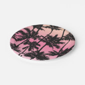 Palm Tree Pattern Pappteller (Schrägansicht)