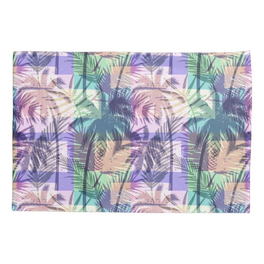 Palm Tree Pattern Pillowcases Kissenbezug (Rückseite)